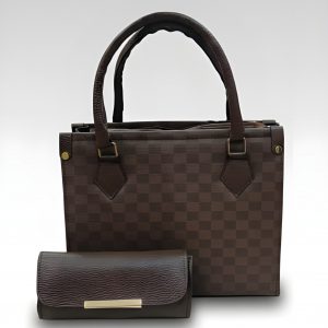 structured 2 in 1 daily tote bag with matching wristlet